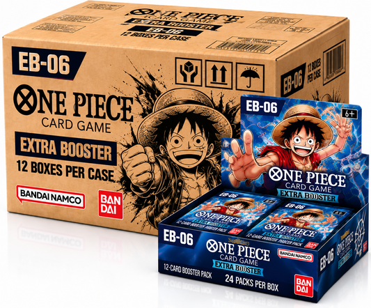 One Piece Card Game EB-06 Extra Booster sealed case with 12 English booster boxes