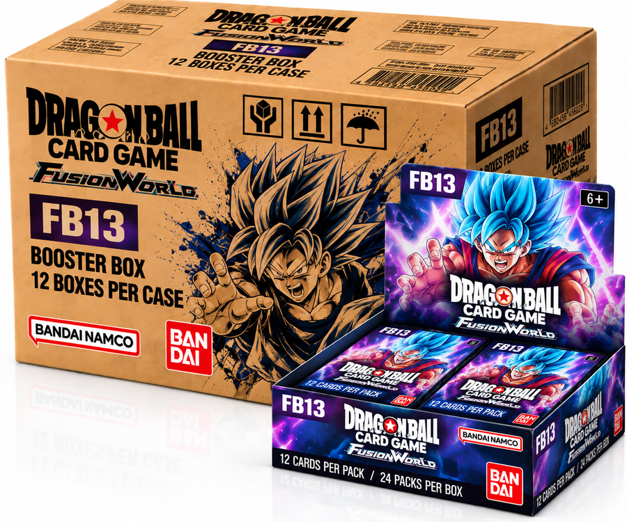 Dragon Ball Fusion World FB13 – Sealed Case (12 Boxes) – English