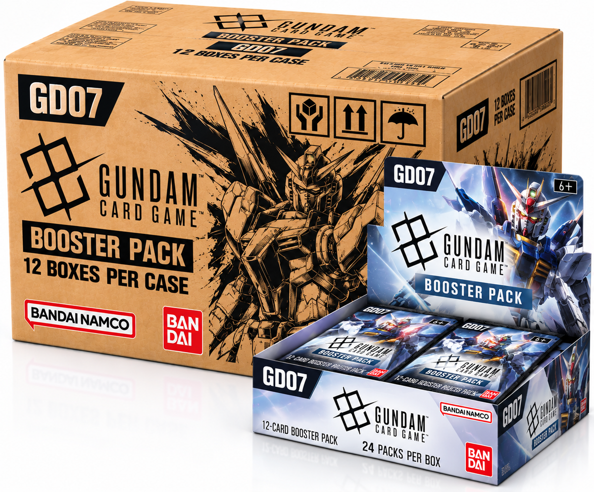 Gundam Card Game GD07 Blazing Fist sealed case with 12 English booster boxes
