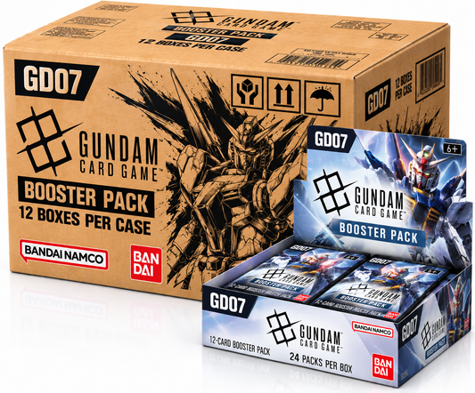 Gundam Card Game GD07 Blazing Fist sealed case with 12 English booster boxes