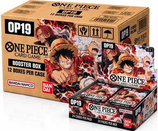 One Piece Card Game OP19 sealed case with 12 English booster boxes