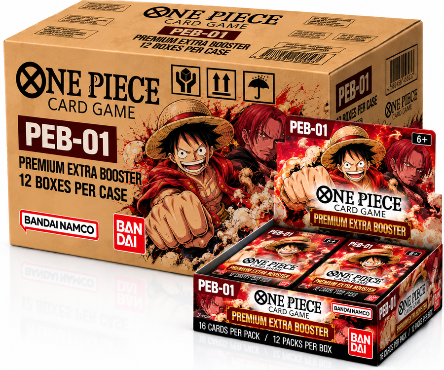 One Piece Card Game PEB-01 Premium Extra Booster – Sealed Case (12 Displays) – English
