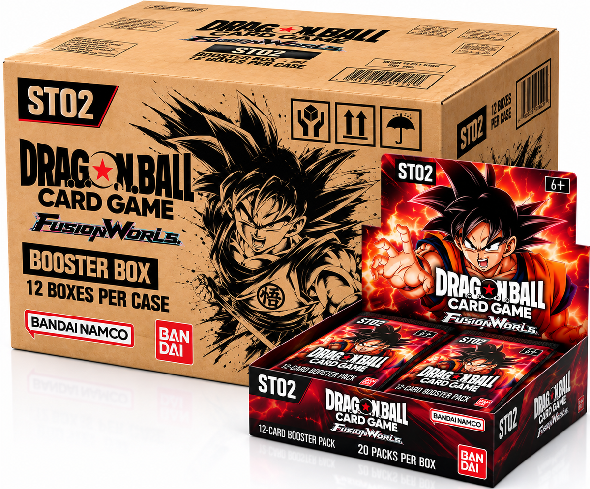 Dragon Ball Fusion World Story Booster 02 ST02 sealed case with 12 English booster boxes