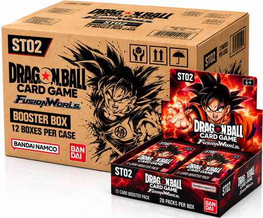 Dragon Ball Fusion World Story Booster 02 ST02 sealed case with 12 English booster boxes